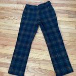 Ralph Lauren Vintage  Tartan Plaid Wool Trousers Wide Flare Casual Dress Pants Work straight slim Winter Designer Luxury Photo 0