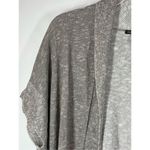 Eileen Fisher B13 - two tone gray open front slub cardigan size small Photo 4