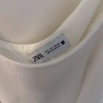 ZARA  White Ruffled One Shoulder Top Photo 9