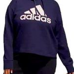 Adidas -‎ Navy Blue and pink Hoodie size medium Photo 0