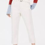 Line and Dot  belted Cropped jeans stretchy Photo 0