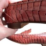 J.Crew - Academy Loafer in Croc-Embossed Leather Shoes Sz 7.5 Photo 9