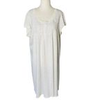 MISS ELAINE Floral Nightgown Dress White Size XL Photo 3