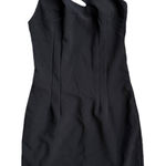 Maria Bianca Nero Woman’s Black Mini One Shoulder Dress Asymmetrical Size XS Photo 0