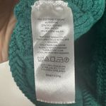 Ann Taylor Basketweave Sweater Jacket Womens XL Emerald Green Gold Button Blazer Photo 4