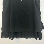 Chelsea28 NWT  Spaghetti Strap Pleated Layered Black Cami Tank Size Small Photo 7