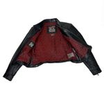 FLYING BIKES Oakwood Black Leather Moto Jacket Motorcycle Womens Size Medium Photo 6