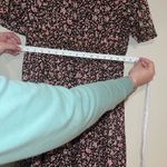 Pink Floral Maxi Short Sleeve Dress NWOT Red Size L Photo 4