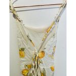 For Love & Lemons Yellow White Lemonade Crossback Tie Back Romper size Large Photo 7