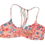 Tori Praver Swimwear Tori Praver Bright Mango Floral Macrame Bikini Top Size XL Like New Photo 1