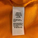 J.Crew  Womens University Terry Short Sleeve Lace Up Shirt Orange L Photo 3