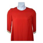 MM Couture  by Miss Me Burnt Orange Shift Dress Small Rhinestone Cuff Glam Photo 3