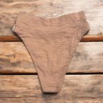 Aerie  NWT High Cut Textured Cheeky Bikini Bottoms Large Photo 1