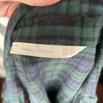ZARA  Emroidered Plaid Button Down Photo 5