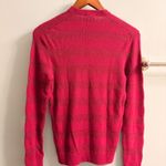 Italian Drumohr D1SP103R Bordered Raspberry Pink Summer Sweater Size 8 Photo 1