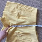 A New Day Bright Yellow Pleated Shorts High Rise Tailored Size 4 Pocket Like New Photo 8