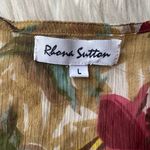Rhona Sutton Sheer Embellished Tropical Coverup Tunic Photo 9