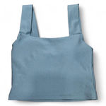 Teal Salt Project Cropped Ribbed Energy Tank size Small Blue Photo 0