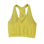 Free People  Movement Crop Tank Top Womens XS/S Yellow Stretch Tight Athletic Photo 0