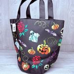 Bath & Body Works  Trick or Treat Tote Bag Glow in Dark skull bat ghost purse Photo 4