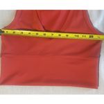 Lululemon  Orange Built‎ In Bra Tank Top V Neck Activewear Crop Size 4 Or 6 Photo 3