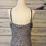 April Cornell Vintage 90s Black & White Patterned Ruffle Dress Size M Photo 6