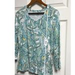 Investments 033-005‎  Size M Top Tee Shirt Long Sleeve Stretch Paisley Petites Photo 4