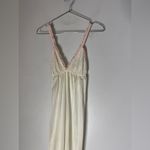 Vintage Suzy‎ Star Cream Nylon Lace Pink Trim Junior 11 Night Gown White Size undefined Photo 2