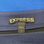 EXPRESS Colorblock Blue Black Stripes Mini Skirt Size 0 Office Conference Photo 2