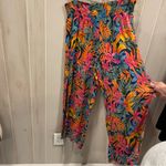 Shade & Shore Cute flowy tropical beach pool coverup swim party pants side slits wide waist Photo 5