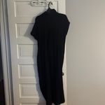 Bluivy Black Maxi Dress with Button Photo 4