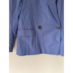 Banana Republic NWT Linen Blend Boyfriend Blazer Cornflower Blue Women’s Size 6 Photo 4