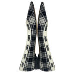 Christian Dior J'adior Embroider Tartan Print Pointed Toe Flats Size 39.5 Photo 4