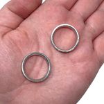 Vitaly Silver Stainless Steel Size 9 Rings Streetwear Minimalist Photo 2