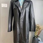 Ellen Tracy Black leather coat Size M Photo 0