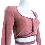 Urban Outfitters  Out From Under Cora Henley wrap crop top size XS Photo 3