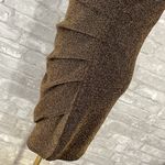She & Sky  Brown Glitter Ruched Bodycon Mini Dress Photo 3