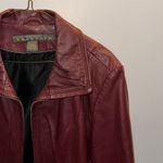 Kenneth Cole Red Leather Jacket Photo 0