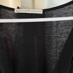 Peruvian Connection Black Long Sleeve Maxi Dress Deep V-Neck Draped Front - L Photo 6