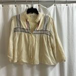 Apiece Apart  Embroidered Loreto Blouse, 100% Cotton Summer Shirt Photo 0