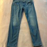 7 For All Mankind Gwenevere light blue mid rise skinny jeans size 31 zipper fly Photo 0