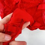 NWOT Roma Red Lace & Satin Tie Up Lace Up Sexy Teddy Plus Size 1X plus size Photo 5