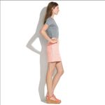 Madewell neon orange boucle tweed skirt Photo 1