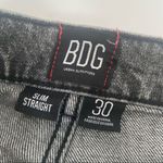 BDG  Jeans High Rise Slim Straight Urban Outfitters Grey Distressed Women’s Sz 30 Photo 2