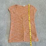 Madewell Ribbed Button-Down Shirt - Orange Marled Shaw Ribbed Photo 2