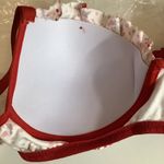 Massam Size Large Floral & Satin Underwire Bra. Made in Brazil. New with Tags Red Photo 4