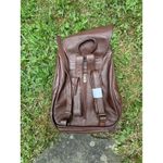 Amerti Leather Backpack Brown Drawstring‎ Flap Buckle APC Zipper Small Purse Photo 8