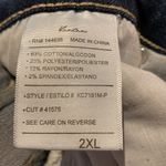 Kancan Sunny Denim Cuffed Roll Hem High Rise Jean Shorts Sz 2XL Blue Photo 6