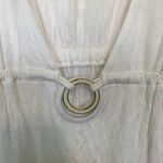 Perry Ellis  XS/S‎ White Deep V-Neck Beach Coverup Dress Photo 1