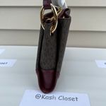 Michael Kors MK Nicole Large Triple Compartment Crossbody- Merlot Photo 7